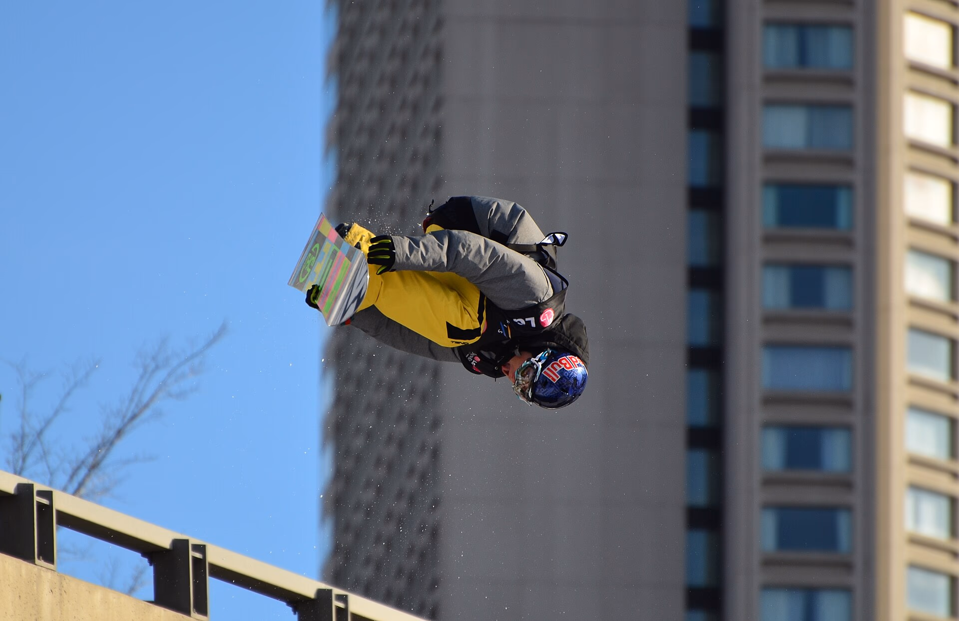 A big air competition jump