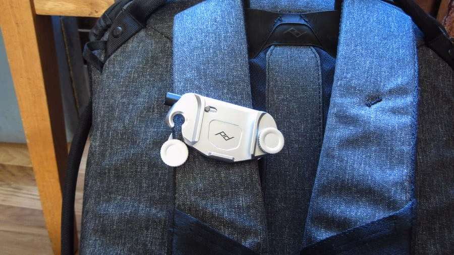 Image 5: Peak Design Capture Clip on a backpack