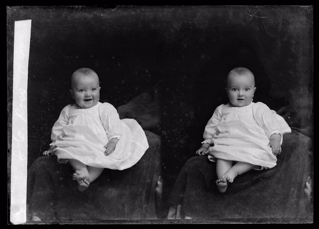 An archival black-and-white portrait