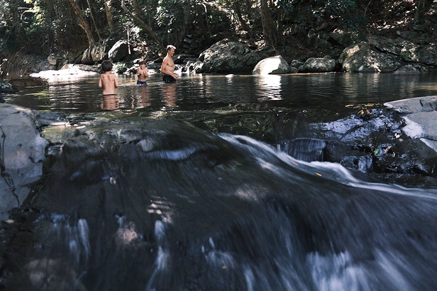 ND filter sample – motion blur in water