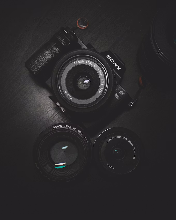 Camera reviewer studio setup